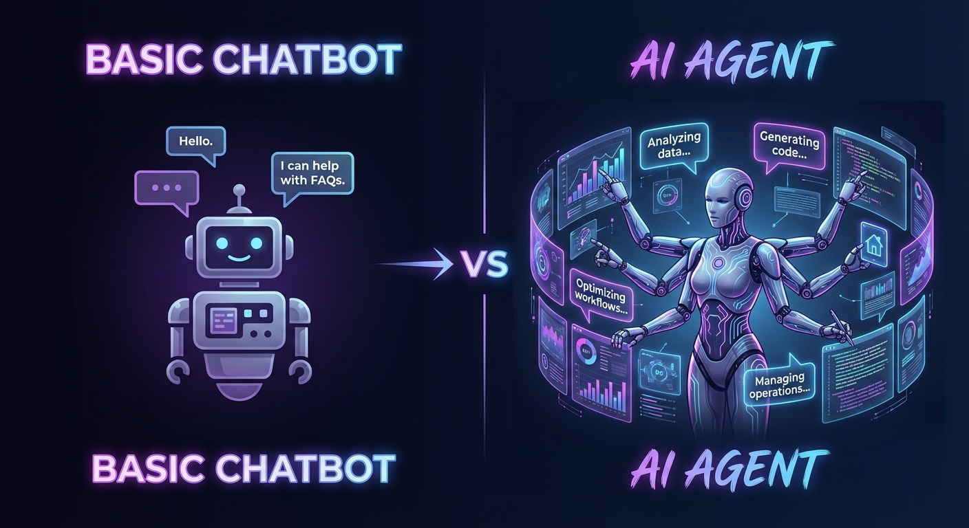 AI agent vs traditional chatbot comparison