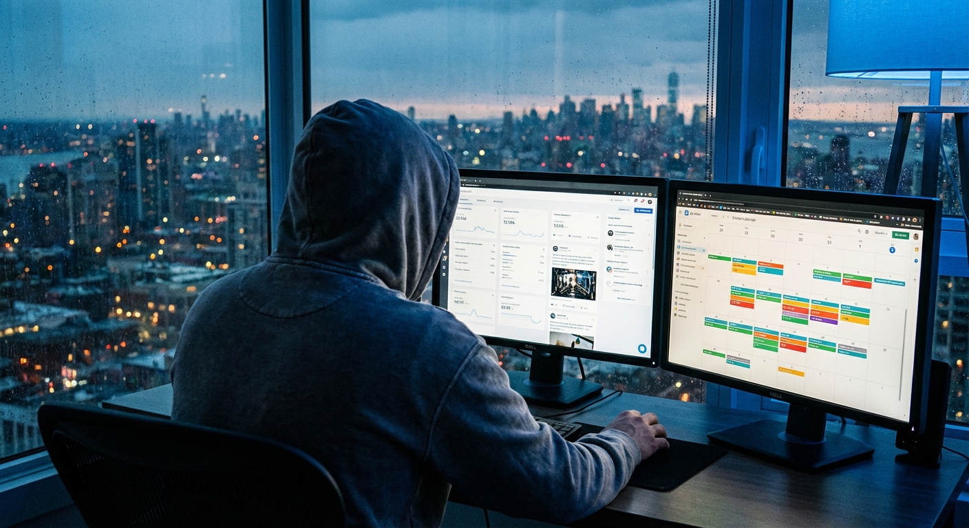 Business analytics dashboard showing lead generation metrics and conversion data