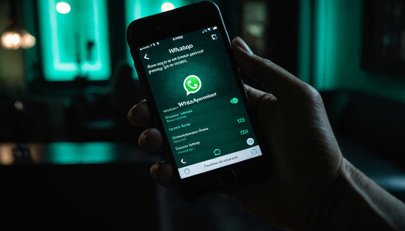 WhatsApp appointment reminder on smartphone, salon booking confirmation